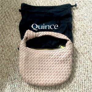 EUC Quince Italian Leather Mini Woven Hobo Bag